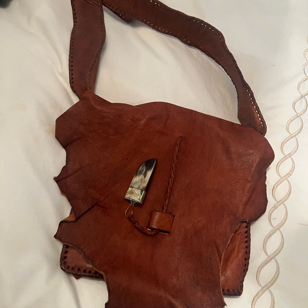 Brown Leather Shoulder Bag